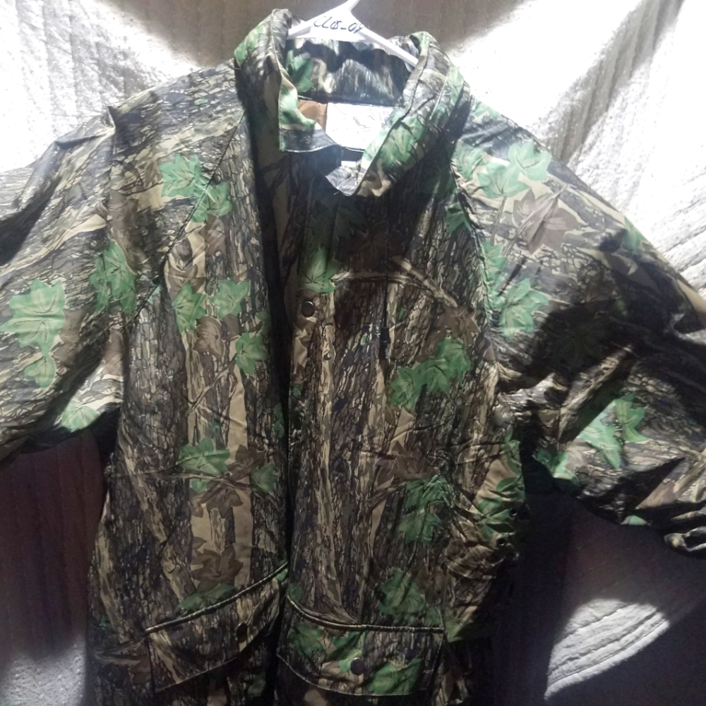 Men L Duckbay waterproof hunting jacket, Green
